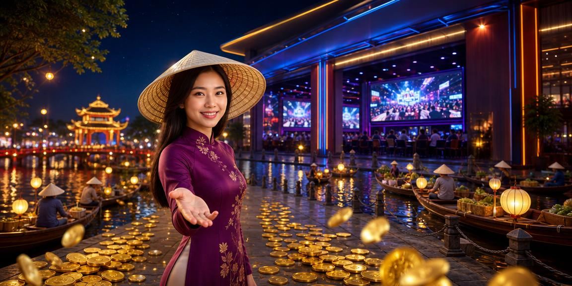 Không khí giải trí sôi động tại sòng bài Hà Nội với nón lá truyền thống