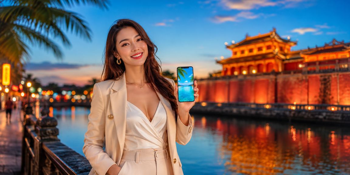 Người dùng tại Huế thao tác đăng ký casino mobile trên điện thoại